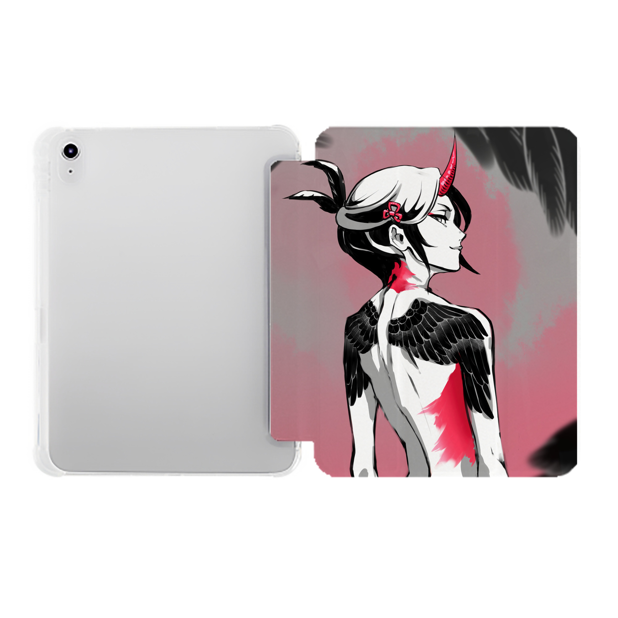 （画像用） ブリーチ BLEACH IPad ケース ペン収納付き 三つ折りスタンド PUレザー×シリコン 対応機種9.5/10.5/10.9インチ